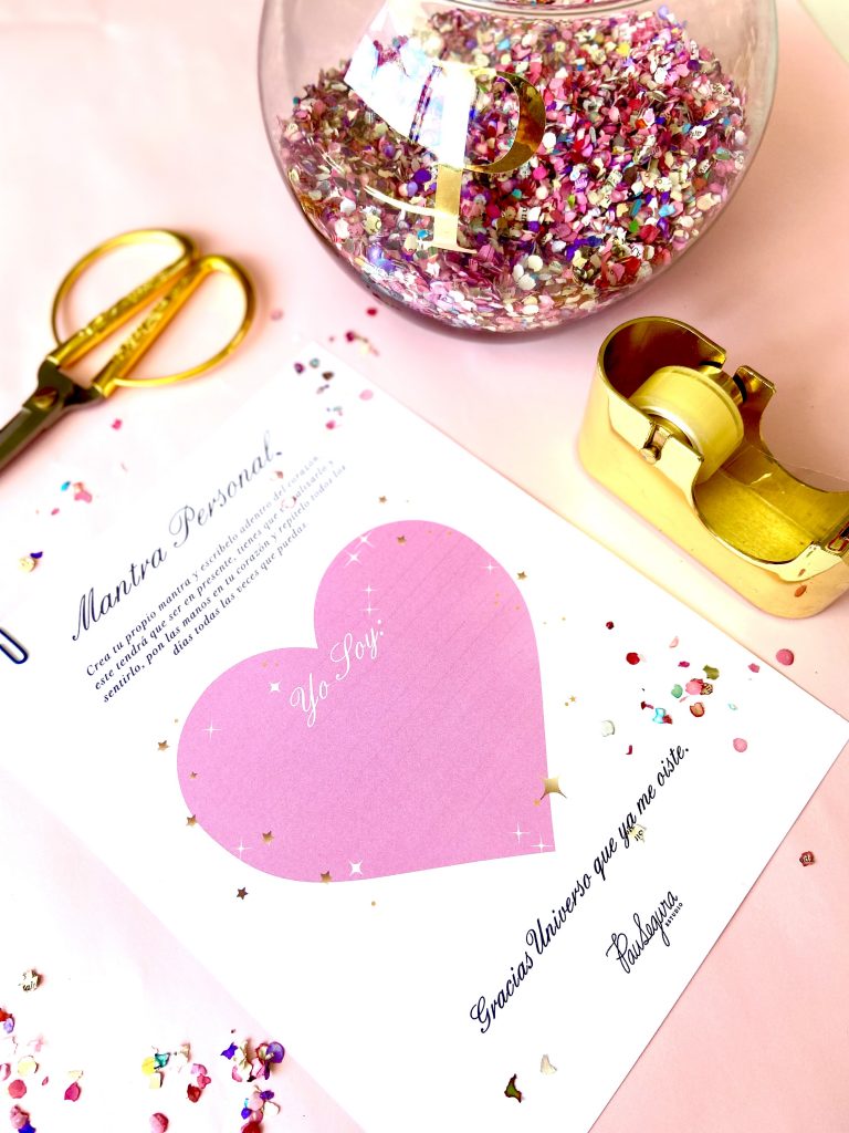 ¡Imprime este regalito! Vamos a crear nuestro mantra personal.