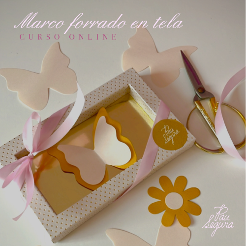 Curso marco forrado en tela